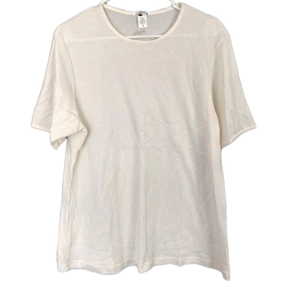 Cuddl Duds Shirt Women 2X Blush Crew Neck Short Sleeve Jersey Basic Tee NWT